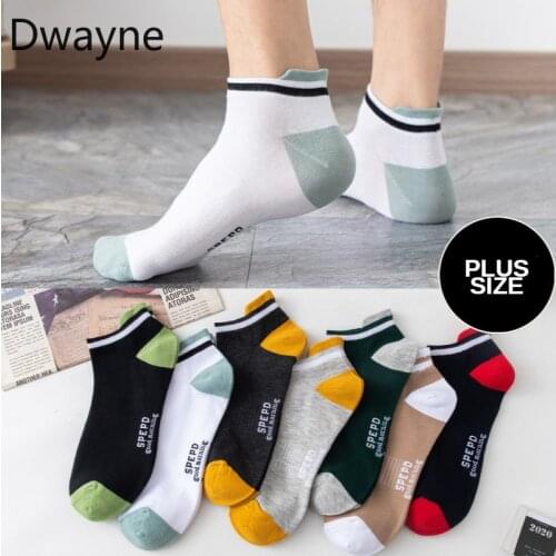 SIZE43-50 extra large men cotton socks wide loose necked long boat socks sports socks Plus size socks sport socks running socks