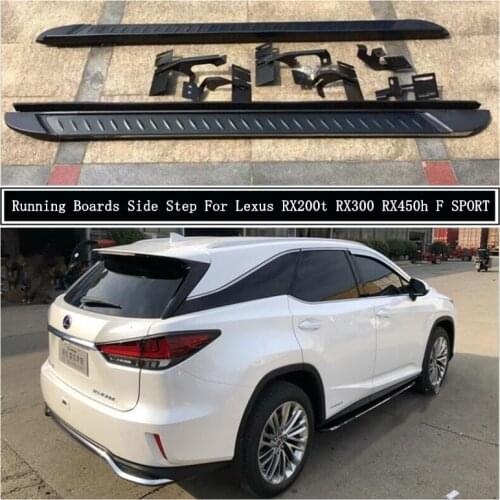 Running Boards Side Step Bar Pedals For Lexus RX200t RX300 RX450h F SPORT 2015-2021 High Quality Nerf Bars Auto Accessories
