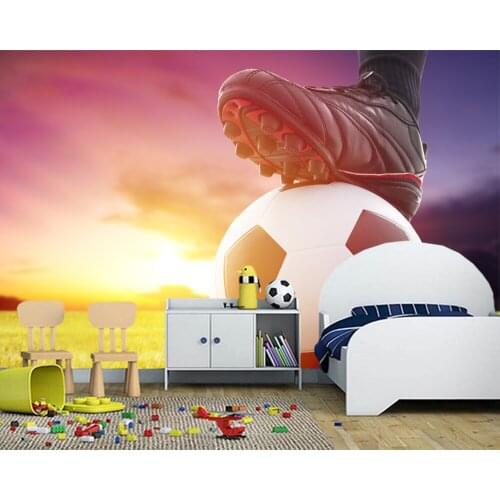 Custom football wallpaper, football frescoes for living room children room sofa background wallpaper home decoration wallpaper