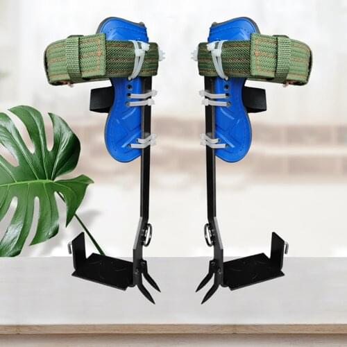 2 Gears Tree Climbing Spike Set Safety Belt Adjustable Lanyard Rope Rescue Belt Stainess Steel Safety Belt Camping Accessories