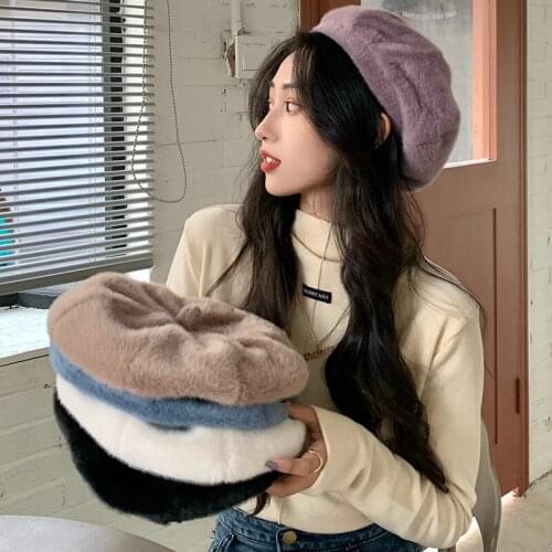 New Auutmn Winter Hats Women Solid Plain Octagonal Newsboy Cap Ladies Casual Wool Hat Warm Beret Womens Painter Caps Fisherman