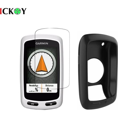 Silicone Protect Case Skin + 3pcs Shield Film Screen Protector for Cycling GPS Garmin Edge Touring Plus Accessories
