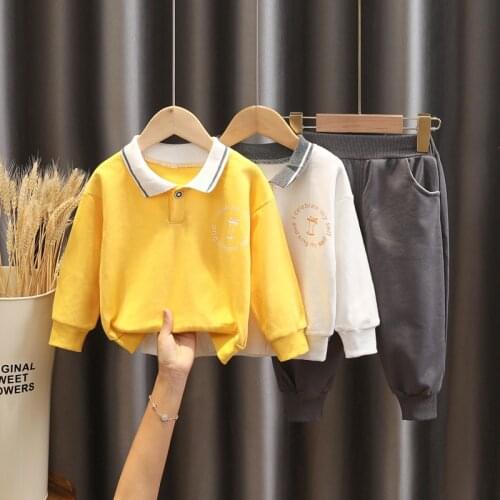 Hot Sale Baby Boy Clothes Children Korean campus style 2 Pieces Kids Fashion Fall Newborn Sport Suits Track suit 0 1 2 3 4 Years