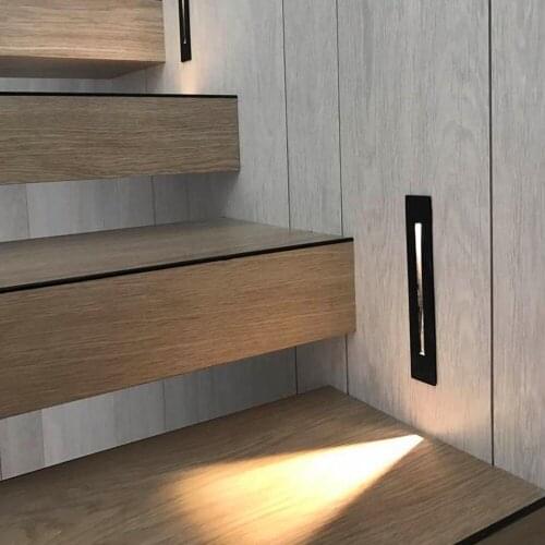 LED Embedded Simple Hotel Living Room Bedroom Study Corridor Wallway Corner Step Decorative Wall Lamp