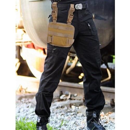 Tactical Molle Gun Holster Drop Leg Platform Airsoft Riding Set Leg Bag Military Hunting Magazine Platform Holster Paddle