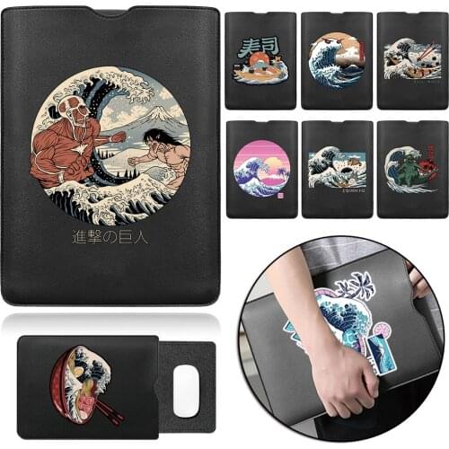 Universal Laptop Bag 11 12 13 14 15 Inch PU Leather Briefcase Portable Notebook Bag for Apple/Huawei/Microsoft