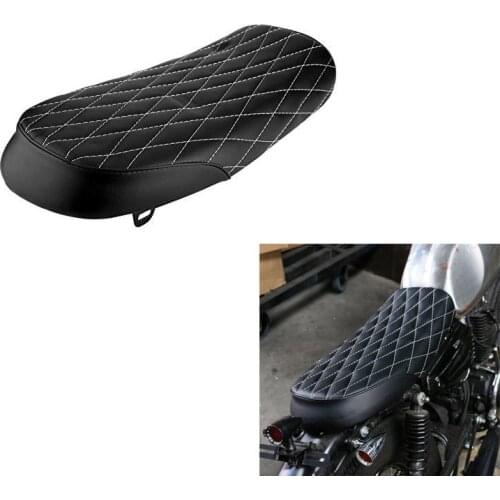 Universal Motorcycle Seat Saddle Vintage Retro Cafe Racer PU Leather Motorcycle Seat Cushion Saddle For Honda Yamaha