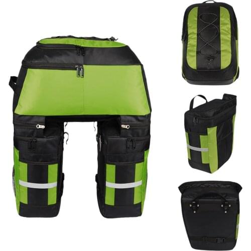 70L Bicycle Rack Rear Seat Bag Pannier Multifunction Bike Trunk Bag Bicycle Luggage Waterproof Carrier Outdoor Cycling Backpack