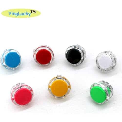 Yinglucky 10pcs SANWA OBSF-30 OBSC-24 Transparent Arcade Button 30mm Push Button Replace JAMMA sanwa buttons sanwa arcade