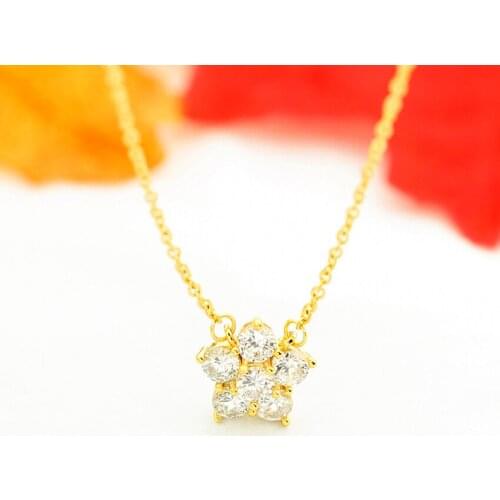 Za 2020 women Cubic Zirconia Star Necklaces Pendants Crystal Jewelry Office Style Accessories Best Gifts For Her