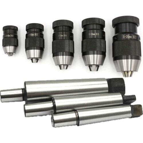 B10 B12 B16 B18 B22 Chuck Collet Jt6 Chuck Self Tighten Keyless Drill Chuck For Drilling Machine Taper Drill Chuck For Power 1se