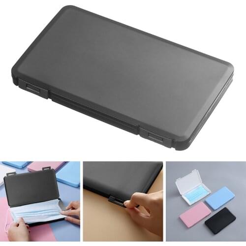1 Pack of Portable Mask Case Storage Bag face Holder Mask Box Organizer for Recyclable Mask Container (Not Including Mask)