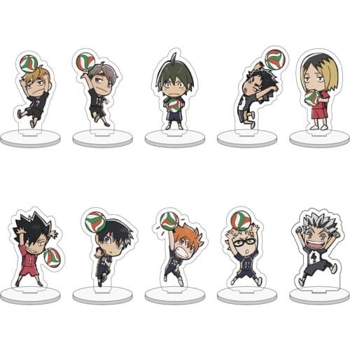 1 Pcs Cartoon Japan Anime Haikyuu Stand Model Acrylic Figures Desk Plate Holder Decor Action Figures Toys Collection Gifts