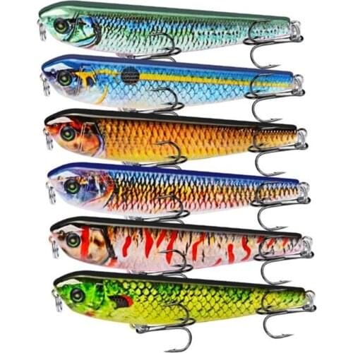 1pcs Topwater Fishing Lure Pencil Bait 9cm/8.5g High Quality ABS Model Plastic Wobbler Artificial Hard Bait Fishing Tackle