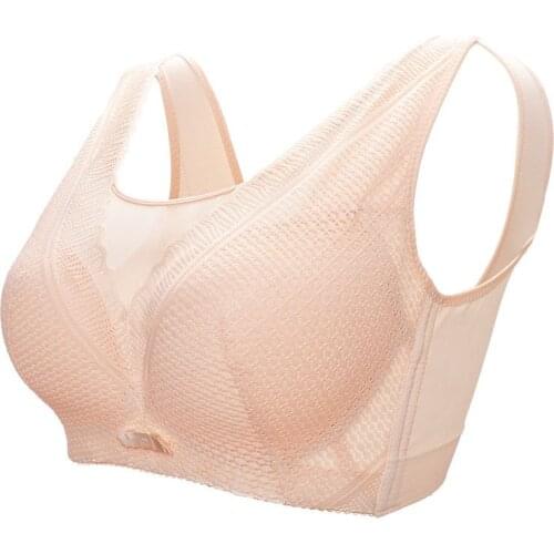 2021 new bra plus size, comfortable, seamless, full cup adjustment, thin bra, non-sponge, big chest underwear, women