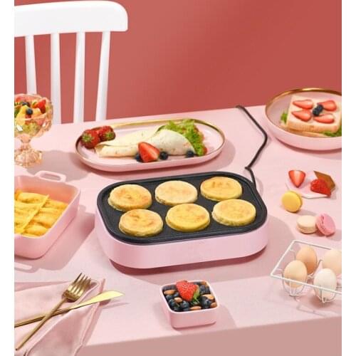 220V Household Electric Waffle Machine Eggs Hamburger Baking Pan Non-stick Breakfast Pancake Making Pot Machine EU/AU/UK