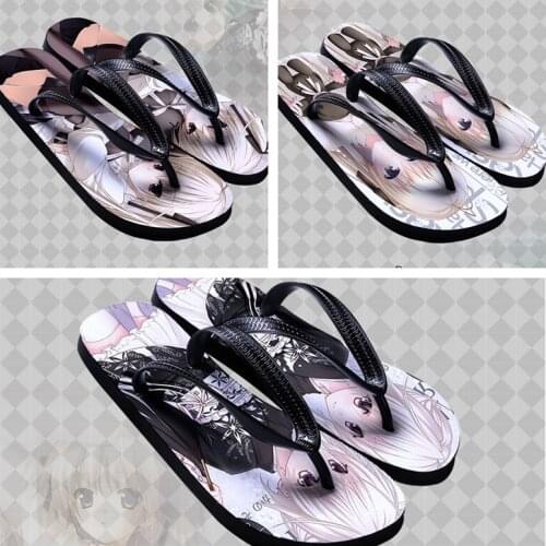 Anime JK In Solitude Where We Are Least Alone Kasugano Sora Cosplay Shoes Art Flip Flops Beach Sandals Home Slippers Woman Men