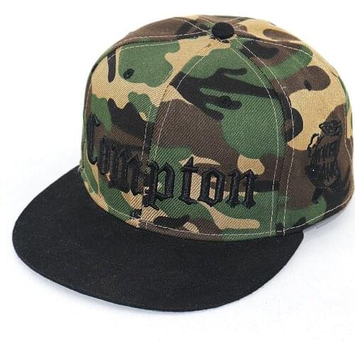 New COMPTON embroidery Baseball Cap Hip Hop Snapback hats flat fashion Camouflage sport Hat men women Adjustable dad hat