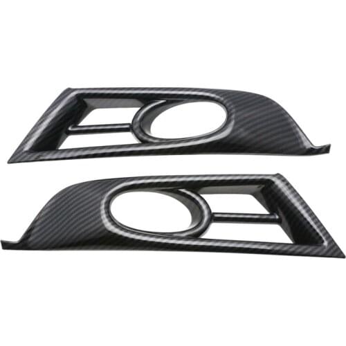 For Honda CR-V 2017-2020 Carbon Fiber Texture Fog Lamp Cover Bezel Overlay Trims