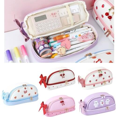 Girls Cosmetic Makeup Purse Wash Bag Organizer Pouch Stationery Pencil Case