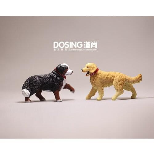 Animal Little Pet Dog Model Cute Golden Retriever Puppy Fairy Garden Miniatures Accessories Decor Action Figure Figurines Toys