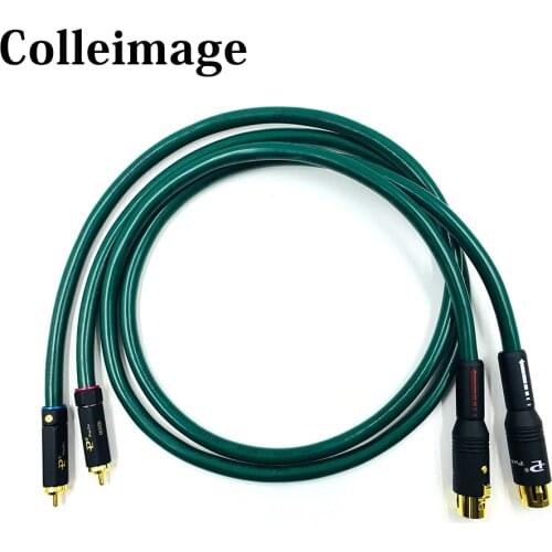 Colleimage Hi-End Hifi FA-220 OCC RCA Male to XLR Female Audio speaker Wire Budweiser RCA plug Balanced cable