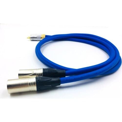HiFi Cardas RCA Male to Dual XLR Female Audio Cable To 2 XLR Male Female Plug Coax Adapter Video Wire