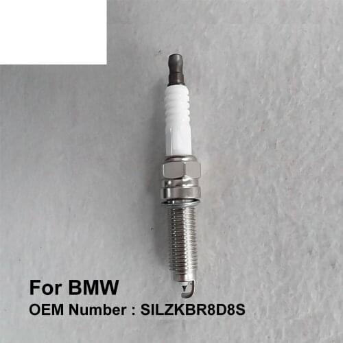 COWTOTAL Iridium Spark Plug for BMW 1 Series 3 Series 5 Series X1 X5 OE SILZKBR8D8S ( Pack of 4 )