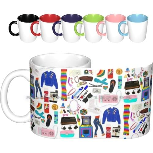80’s Flashback Ceramic Mugs Coffee Cups Milk Tea Mug 80 S Video Gamer Gamer Video Game 80s Flashback 80s Memorabilia 80s Stuff