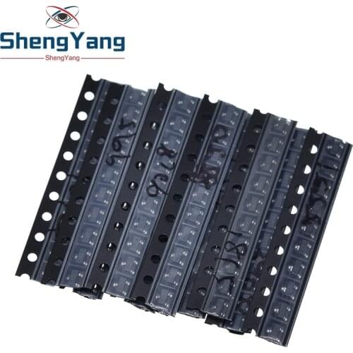 SOT-23 SMD transistor KIT S9013 S9014 S9015 S9018 MMBT3904 MMBT3906 SS8050 SS8550 2N5551 2SC1815 Total 10kinds X10pcs=100pcs