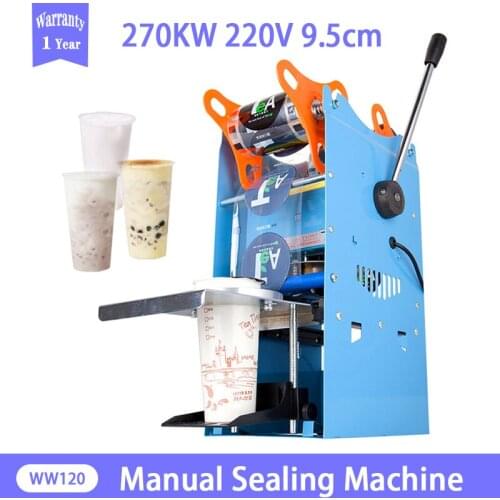 Commercial Cup Sealer Sealing Machine Full Automatic Bubble Tea Machine for 9.5 PP/PE/Paper Milk Tea Cup Boba Tea Machine