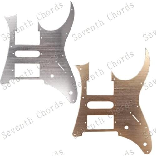 Metal Aluminum 10 Holes HSH Guitar Pickguard Anti-Scratch Plate For Electric Guitar Replacement - 2 Pot Holes