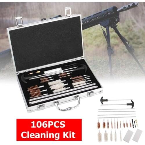 106pcs Gun Cleaning Kit Universal Gun Brush Tool for Pistol Hunting Rifle Shotgun Firearm Cleaner Hunting Accessories With Case