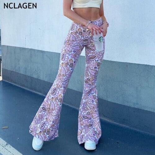 NCLAGEN Women's Flared Trousers