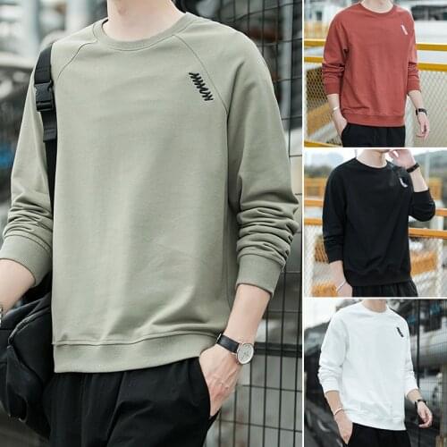 Autumn Leisure Harajuku Sweatshirt Tracksuits Men Black White Plus Size Soft Simple Style Hoodie Casual Loose Male Pullovers