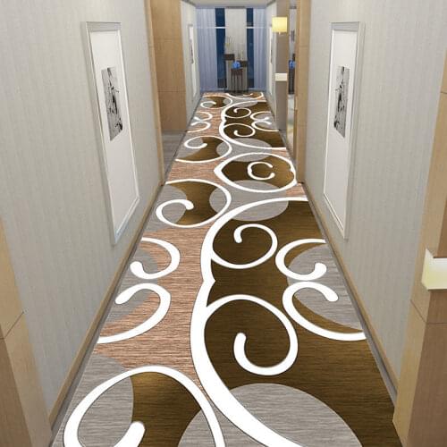 Simple Modern Corridor Carpet Long Hallway Area Rug 3D Living Room Carpet Kitchen Aisle Mat Hotel Mall Entrance Hall Floor Mat