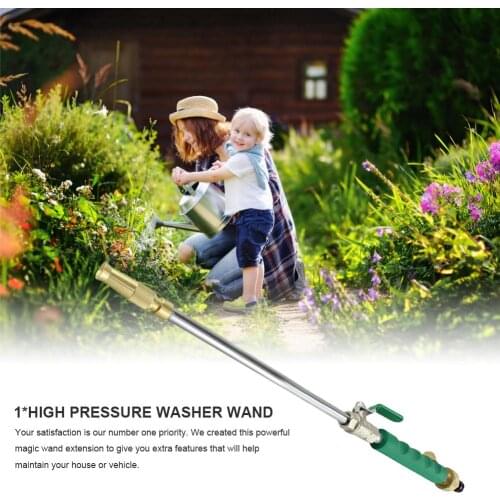 High Pressure Washer Spray Nozzle Wand Extendable Water Gun Jet Sprayer Wand With Nozzle Brush For Washing Car Glass Windows