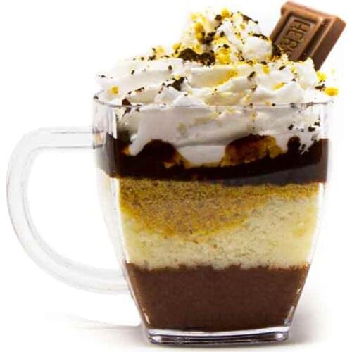 Promotion - Party Wedding Supplies, Reusable 62*62mm/60ml Hard Plastic Mini Mug/Coffee Cup, 6/Pack