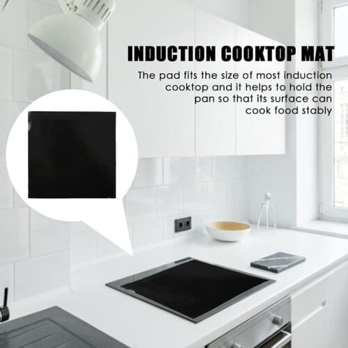 Silicone Induction Cooktop Mat Nonslip Heat Insulation Protector Pad Round/Square/Rectangular Cook Top Protective Mat Kitchen
