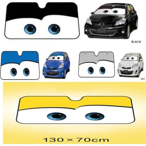 4 Colors Eyes Heated Windshield Sunshade Car Window Windscreen Cover Sun Shade Auto Sun Visor Car-covers Car Solar Protection