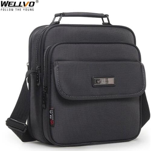 Mens Crossbody Bags Male Waterproof Oxford Shoulder Bag Casual Messenger Bag Multi-pocket Handbags Small Pack Purse XA911ZC