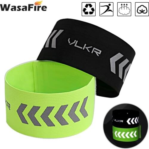 1 Pair Reflective Cycling Pants Hand Clip Belt Safety Sports Running Bicycle Pants Band Leg Strap Belt Ankle Support