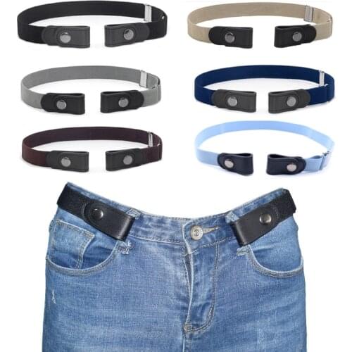 Buckle Free Comfortable Elastic Belt for Women or Men, Buckle-less No Bulge No Hassle Invisible Belts Lady Waist Belt