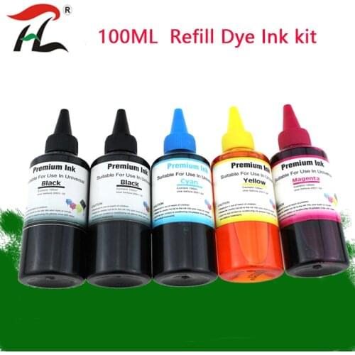 Universal 4 Color Dye Ink For HP,Universal Compatible Refill Dye Ink kit Replacement For Canon for Brother for Epson Printer ink