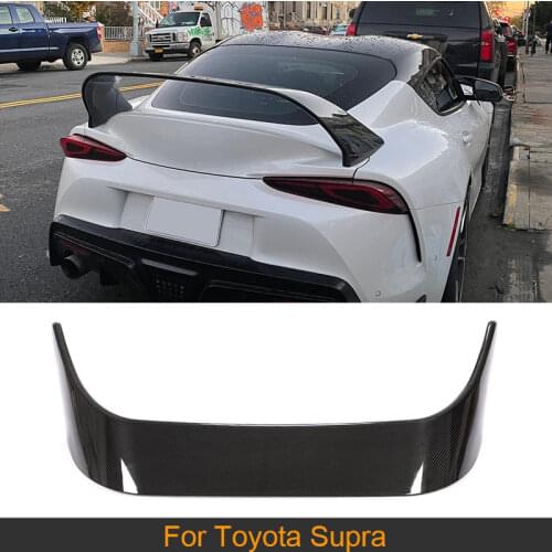 Carbon Fiber Rear Trunk Boot Lip Wing Spoiler for Toyota Supra 2019 - 2021 Car Rear Trunk Spoiler Boot Wing