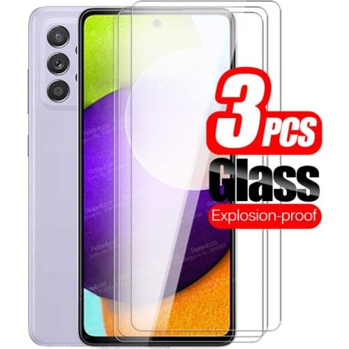 3pcs Protective Glass For Samsung Galaxy A52 A72 A32 Samsun Samung A 52 72 32 Tempered Glass Screen Protector Safety Phone Film