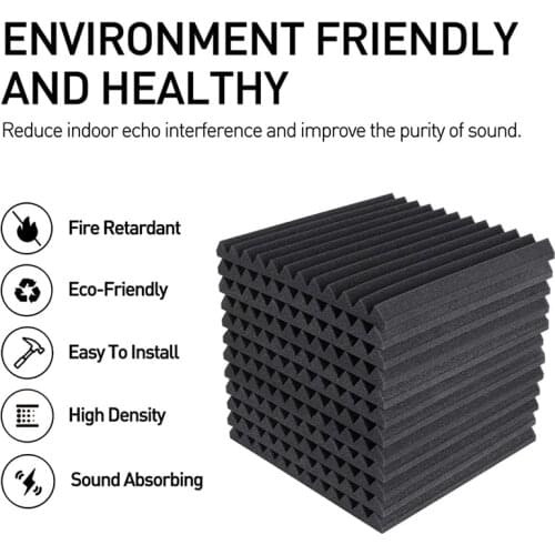 Sound-absorbing Cotton Noise Sponge Sound insulation Cotton Sound Proof Acoustic Foam Panels High-density Flame-retardant