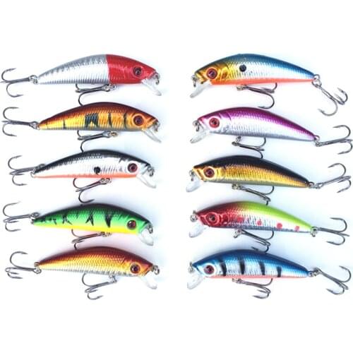 1pc or 10pcs 7cm 8.5g Laser Wobblers Fishing Tackle 3D Eyes Sinking Fishing Lure Crankbait