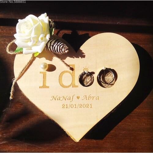 1pcs Personalized Ring Box Rose Engagement Marriage Proposal Wedding Girlfriend Bridal gift