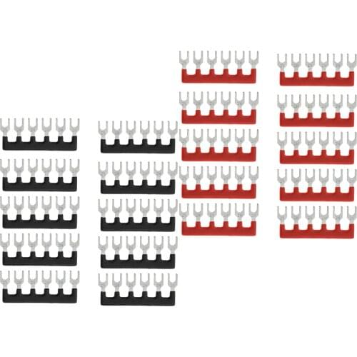 10 Pcs Terminal Block Jumper Strip 6 Positions Terminal Barrier Strip Jumper Convenient